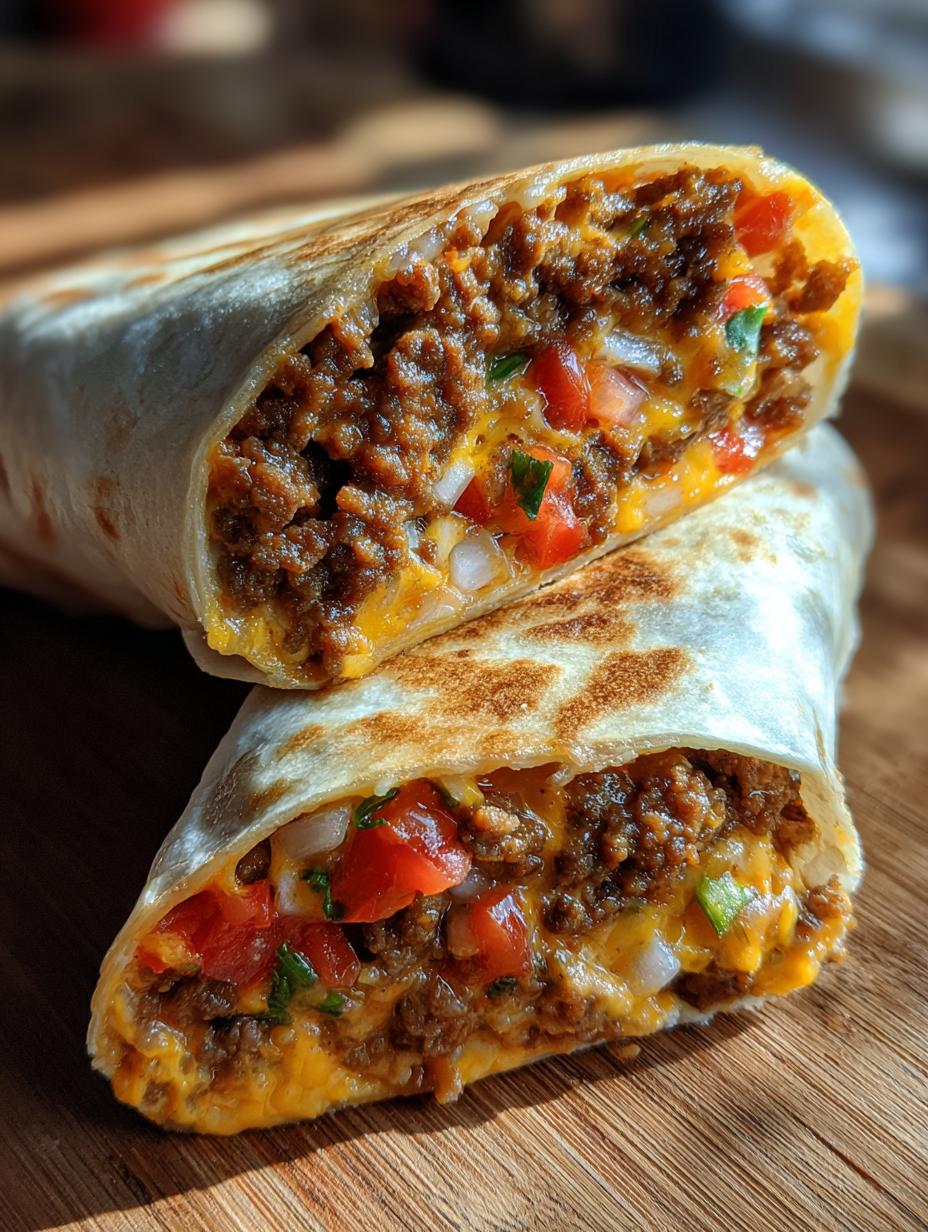 taco bell beefy melt burrito - detail 1