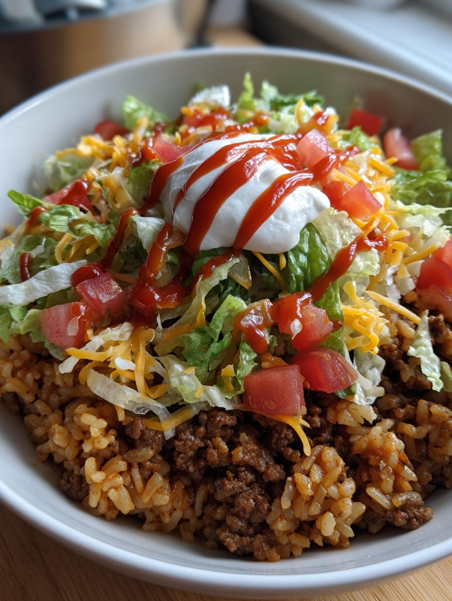 taco rice - detail 1