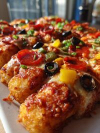 tator tot pizza bake