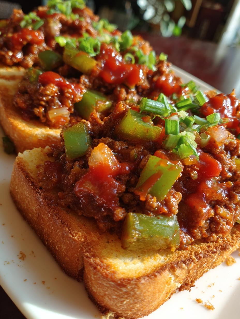 texas toast sloppy joes - detail 1
