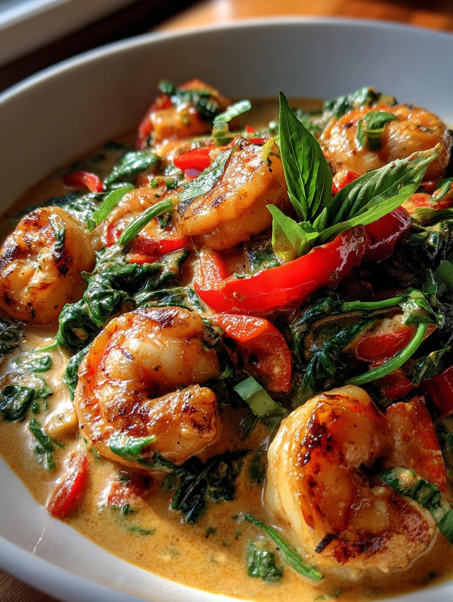 thai prawn curry - detail 1