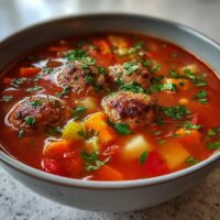 tomato meatball soup