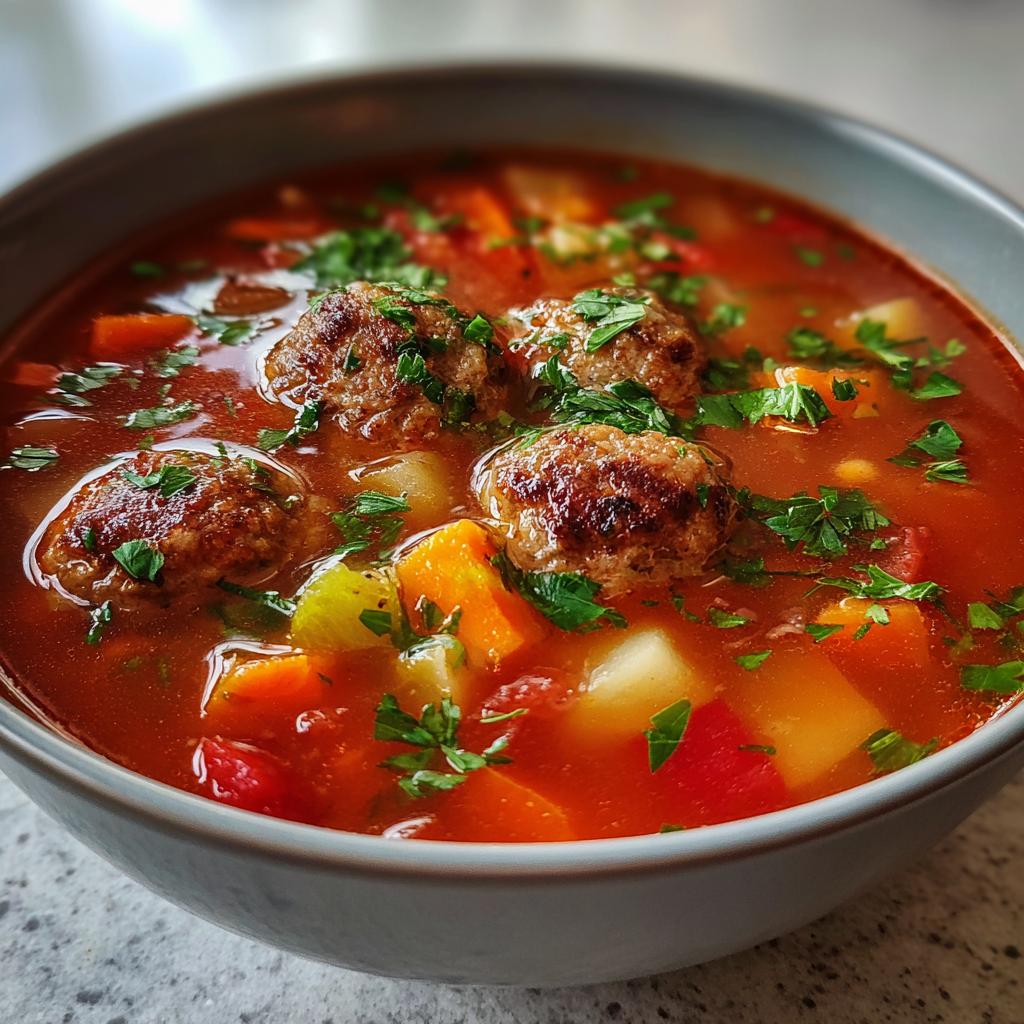tomato meatball soup