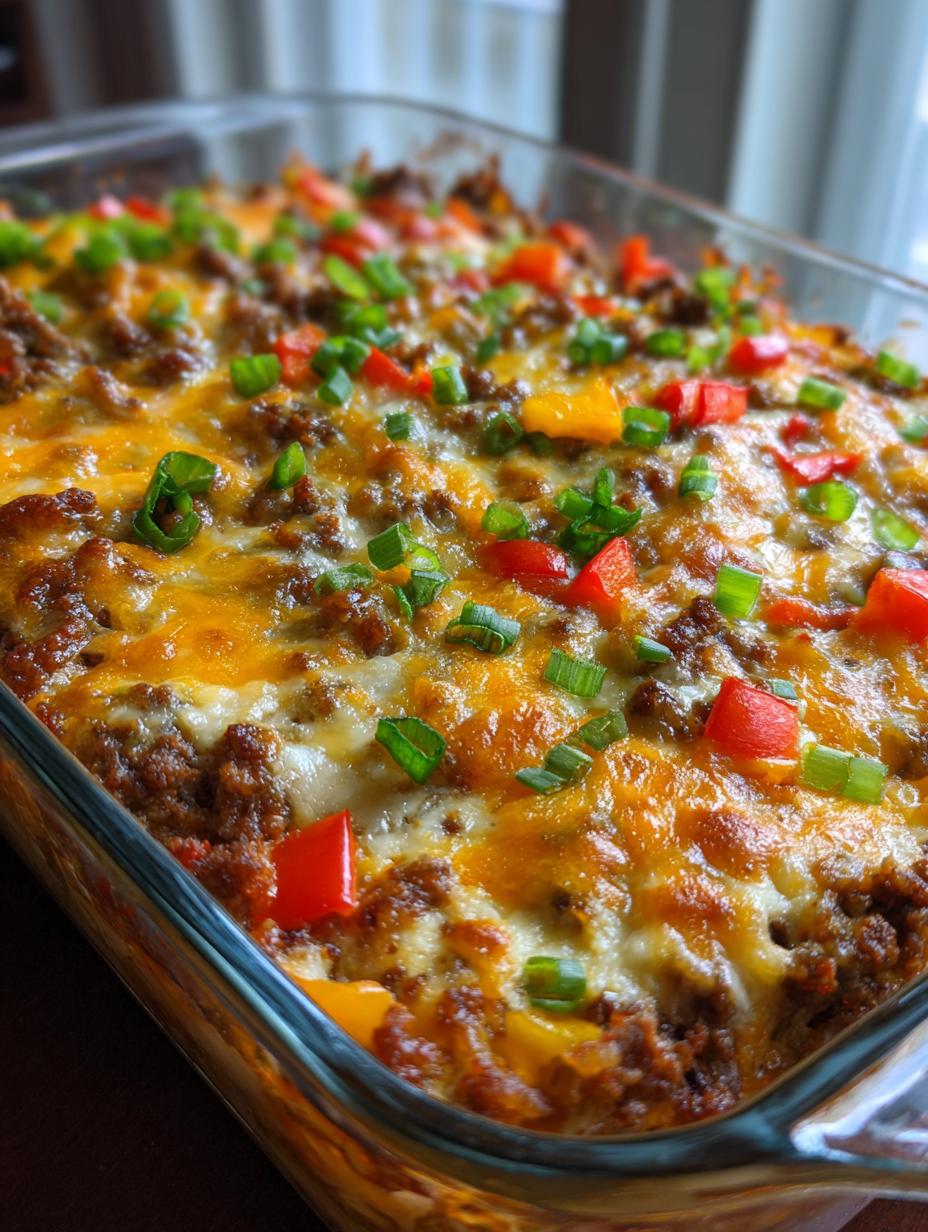 unstuffed pepper casserole - detail 1