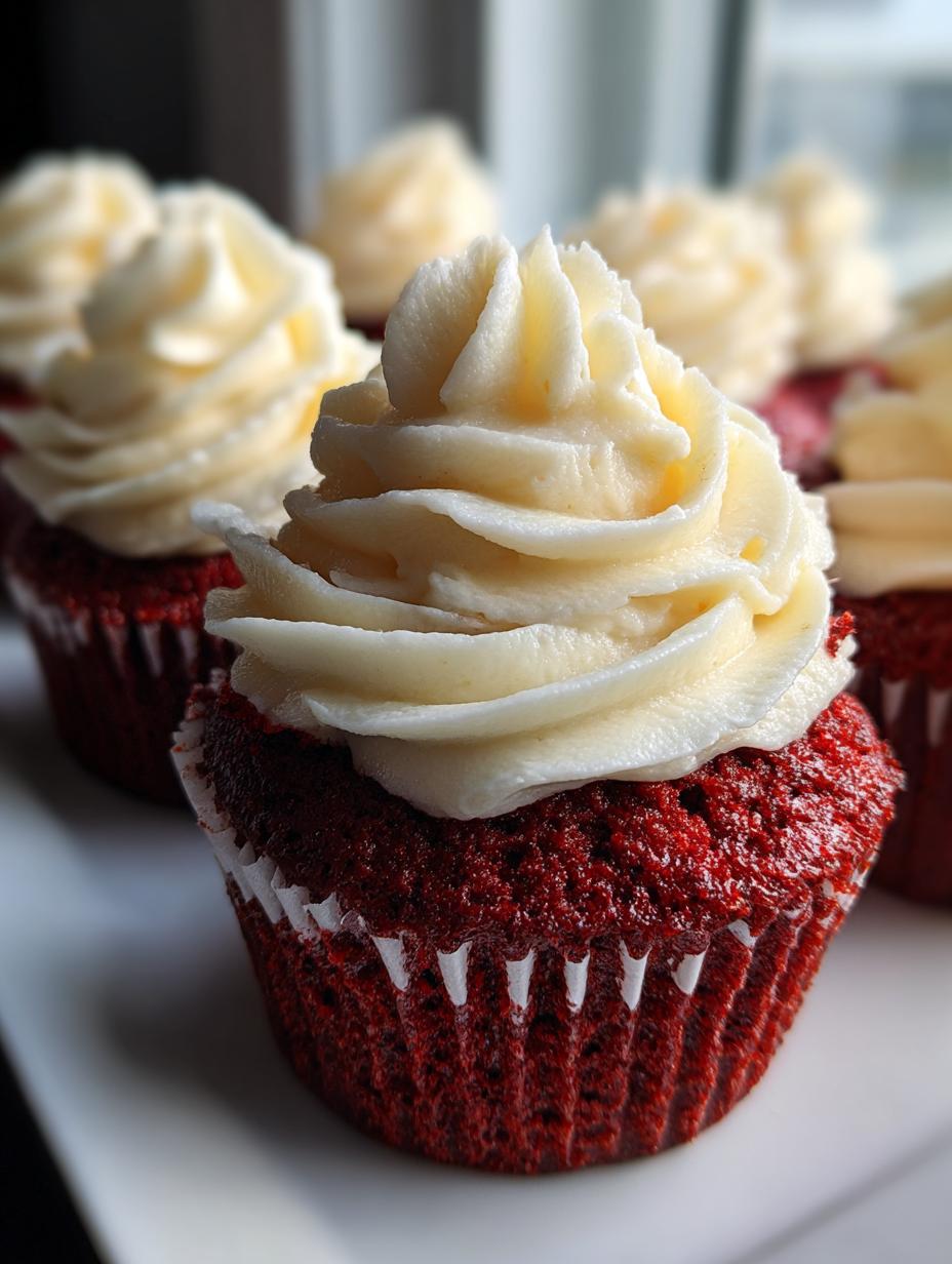 velvet red velvet cupcakes - detail 1