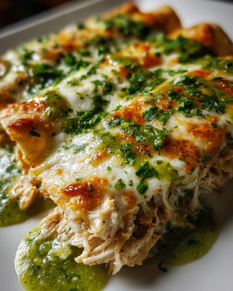 white chicken enchiladas - detail 1