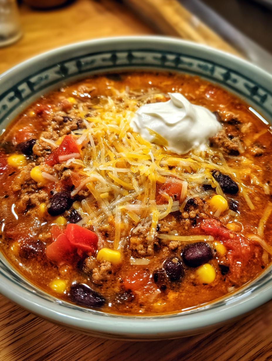 ww taco soup with ground beef